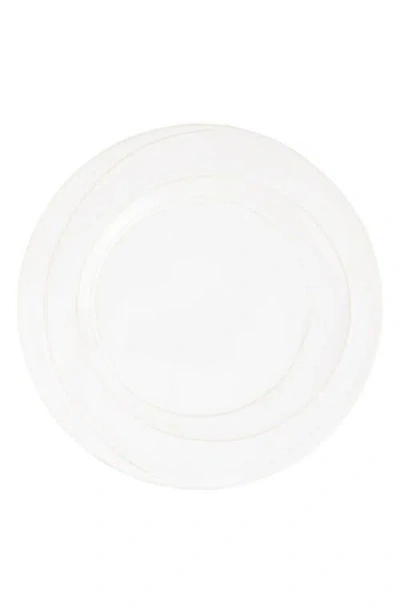 Vietri Luna Salad Plate In White