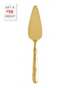 Vietri Martellato Pastry Server With $10 Credit In Gold