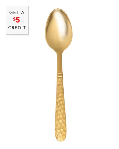 Vietri Martellato Teaspoon With $5 Credit In Gold