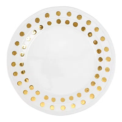 Vietri Medici Gold Large Round Platter
