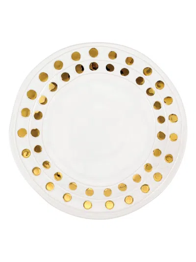 Vietri Medici Gold Round Platter