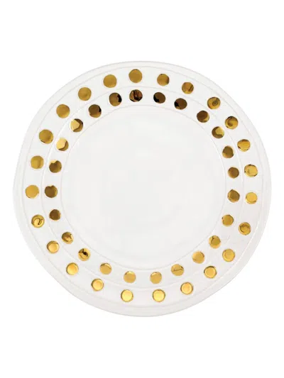 VIETRI MEDICI GOLD ROUND PLATTER