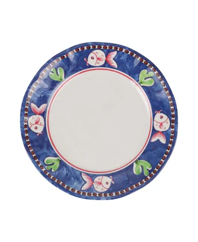 Vietri Melamine Campagna Dinner Plate In Pesce