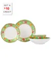 Vietri Melamine Campagna Gallina 4pc Flatware Set In Multi
