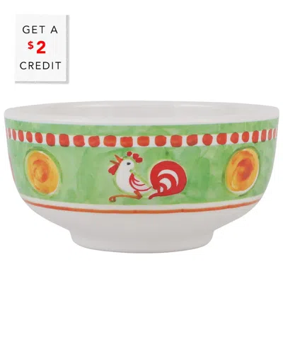 Vietri Melamine Campagna Gallina Cereal Bowl With $2 Credit In Multicolor