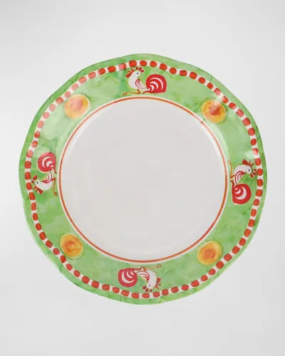 Vietri Melamine Campagna Gallina Salad Plate In Green