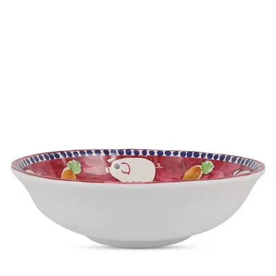 Vietri Melamine Campagna Porco Large Serving Bowl In Multicolor