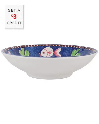 Vietri Melamine Campagna Pesce Pasta Bowl With $3 Credit In Multicolor