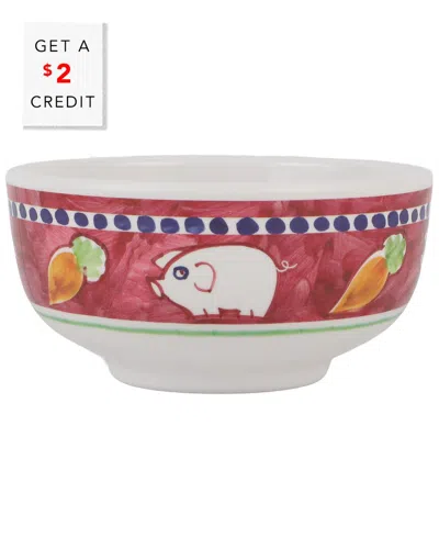 Vietri Melamine Campagna Porco Cereal Bowl With $2 Credit In Multicolor