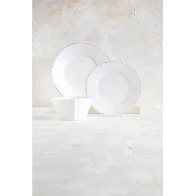 Vietri Melamine Lastra 3 Piece Place Setting Set, Service For 1 In White