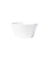 Vietri Melamine Lastra Stacking Cereal Bowl In White