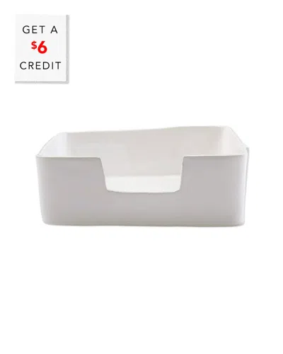 VIETRI VIETRI MELAMINE LASTRA DINNER NAPKIN HOLDER WITH $6 CREDIT