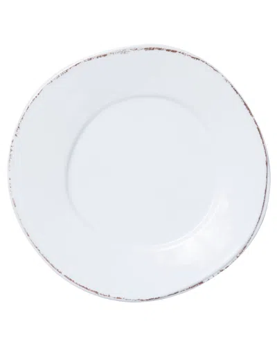 Vietri Melamine Lastra White Dinner Plate