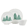 Vietri Melamine Lastra Holiday 3 Piece Place Setting In White