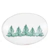 Vietri Melamine Lastra Holiday Oval Platter In White In White