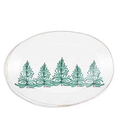 VIETRI MELAMINE LASTRA HOLIDAY OVAL PLATTER
