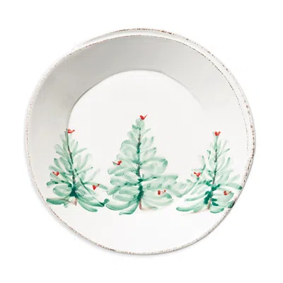 Vietri Melamine Lastra Holiday Pasta Bowl In White