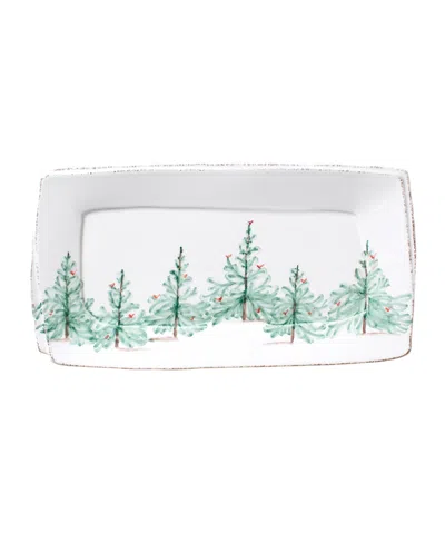 VIETRI MELAMINE LASTRA HOLIDAY RECTANGULAR PLATTER 18"