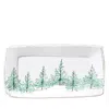 Vietri Lastra Holiday Rectangular Platter In White