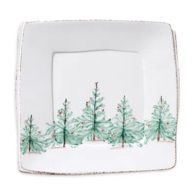 VIETRI MELAMINE LASTRA HOLIDAY SQUARE PLATTER