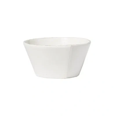 Vietri Melamine Lastra Holiday Stacking Cereal Bowl In White