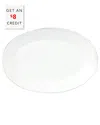 Vietri Melamine Lastra Oval Platter In White