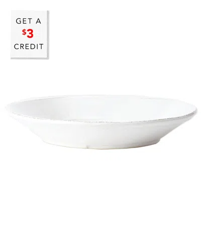 Vietri Melamine Lastra Pasta Bowl With $3 Credit In White