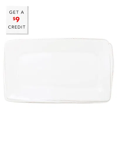 VIETRI VIETRI MELAMINE LASTRA RECTANGULAR PLATTER  WITH $9 CREDIT