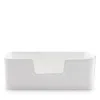 Vietri Melamine Lastra White Guest Towel Holder In Gray