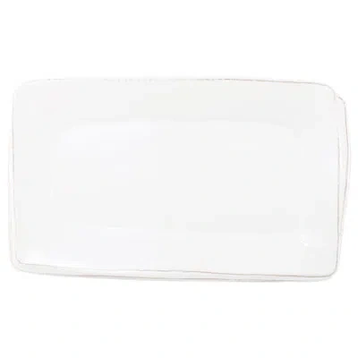 Vietri Melamine Lastra White Rectangular Platter