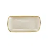 Vietri Metallic Glass Pearl Rectangular Tray In Neutral
