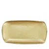 Vietri Metallic Glass Gold Rectangular Tray