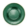 Vietri Metallic Glass Salad Plate In Green