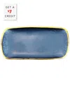 Vietri Metallic Glass Sapphire Rectangular Tray With $7 Credit In Sapphire