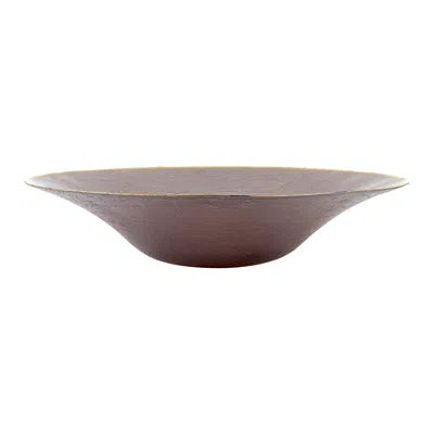 Vietri Metallic Glass Slate Centerpiece