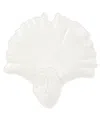 Vietri Modi Gingko Leaf Wall Plate In White