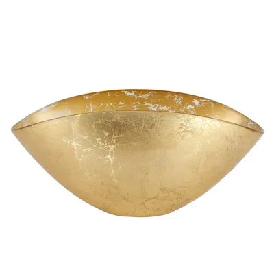 Vietri Moon Glass Decorative Bowl In Gold