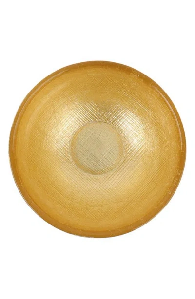 Vietri Moon Glass Dipping Bowl In Gold