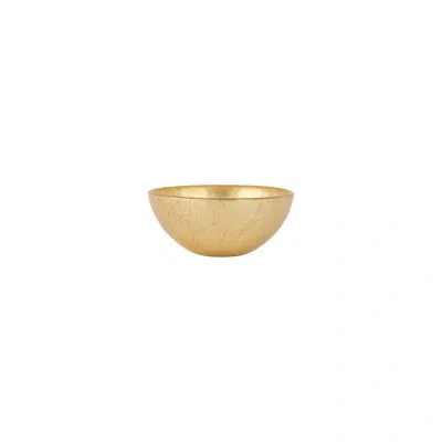 Vietri Moon Glass Dipping Bowl In Gold