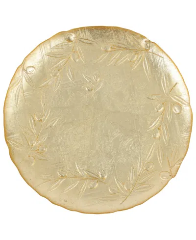 VIETRI MOON GLASS OLIVE ROUND PLATTER