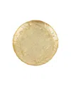 Vietri Moon Glass Olive Round Platter In Gold