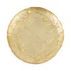 Vietri Moon Glass Olive Round Platter In Gold