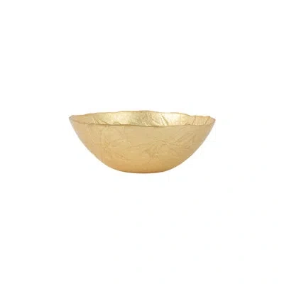 Vietri Moon Glass Olive Small Bowl In Gold