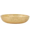 Vietri Moon Glass Shallow Dipping Bowl In Gold