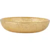 Vietri Moon Glass Shallow Dipping Bowl In Gold