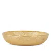 Vietri Moon Glass Shallow Dipping Bowl In Gold
