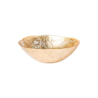 Vietri Moon Glass Small Bowl In Gold