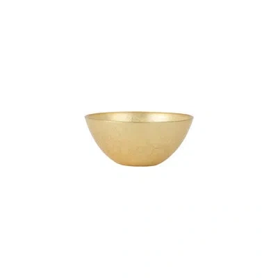 Vietri Moon Glass Small Deep Bowl In Gold