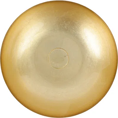 Vietri Moon Glass Small Pedestal Bowl In Gold