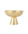 Vietri Moon Glass Small Pedestal Bowl In Gold